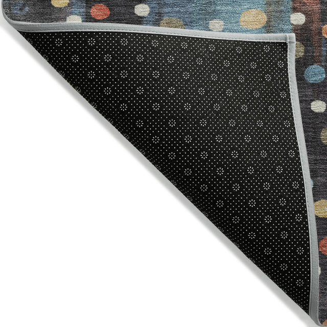 Addison Chantille ACN2213 Geometric Machine Made Transitional Teal Rug