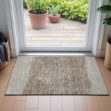 Addison Chantille ACN2214 Stripes Machine Made Transitional Beige Rug