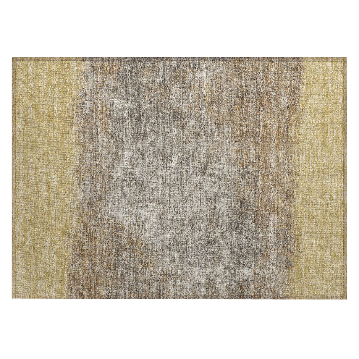 Addison Chantille ACN2214 Stripes Machine Made Transitional Gold Rug