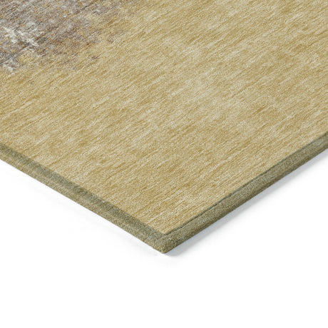 Addison Chantille ACN2214 Stripes Machine Made Transitional Gold Rug