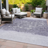 Addison Chantille ACN2214 Stripes Machine Made Transitional Lavender Rug