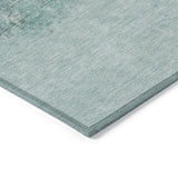 Addison Chantille ACN2214 Stripes Machine Made Transitional Teal Rug