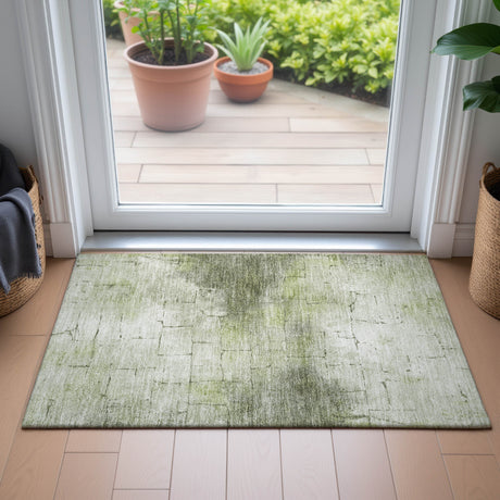 Addison Chantille ACN2215 Geometric Machine Made Transitional Aloe Rug