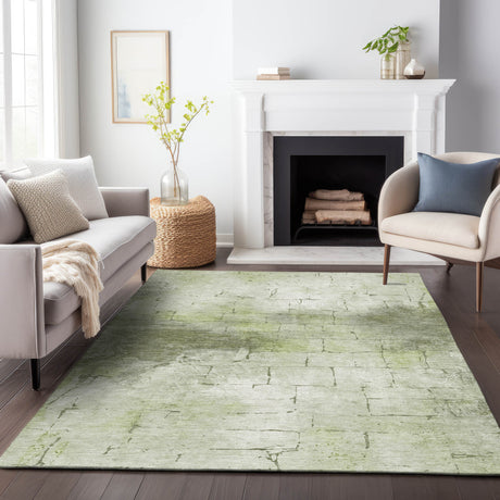Addison Chantille ACN2215 Geometric Machine Made Transitional Aloe Rug