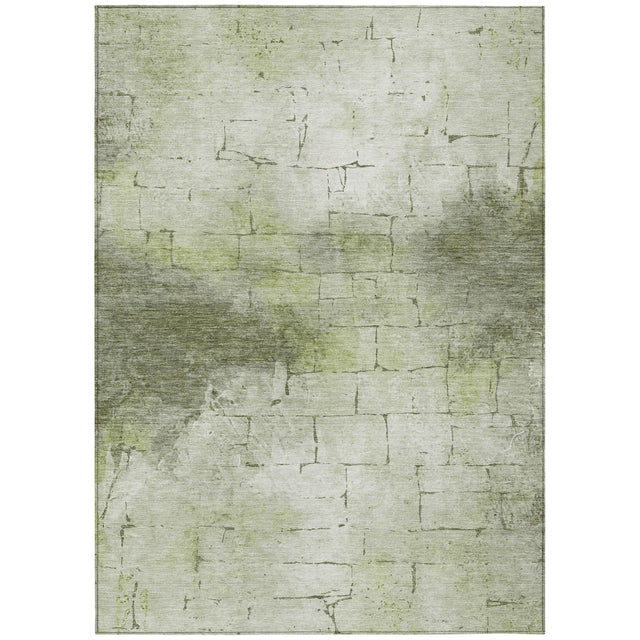 Addison Chantille ACN2215 Geometric Machine Made Transitional Aloe Rug