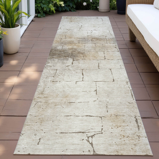 Addison Chantille ACN2215 Geometric Machine Made Transitional Beige Rug