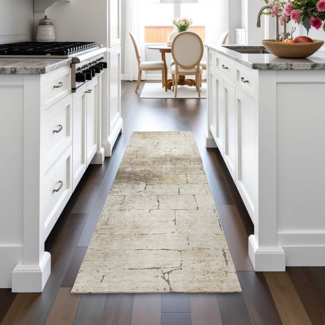 Addison Chantille ACN2215 Geometric Machine Made Transitional Beige Rug