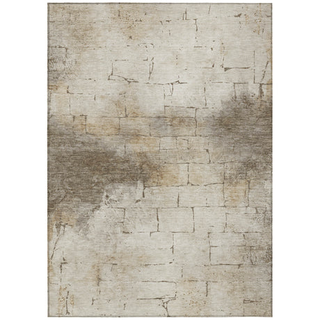 Addison Chantille ACN2215 Geometric Machine Made Transitional Beige Rug