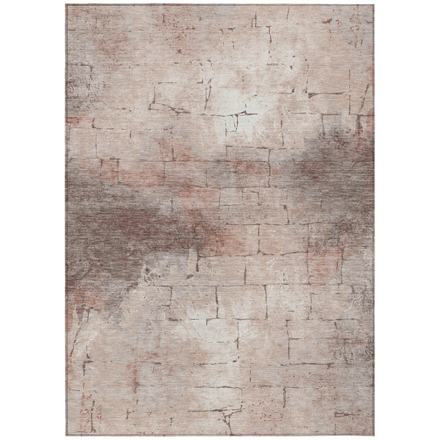 Addison Chantille ACN2215 Geometric Machine Made Transitional Coral Rug