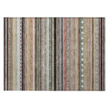 Addison Chantille ACN2218 Stripes Machine Made Transitional Khaki Rug