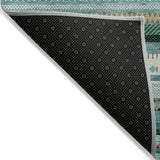 Addison Chantille ACN2218 Stripes Machine Made Transitional Teal Rug
