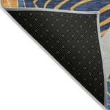 Addison Chantille ACN2220 Floral Machine Made Transitional Navy Rug