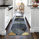 Addison Chantille ACN2221 Floral Machine Made Transitional Navy Rug