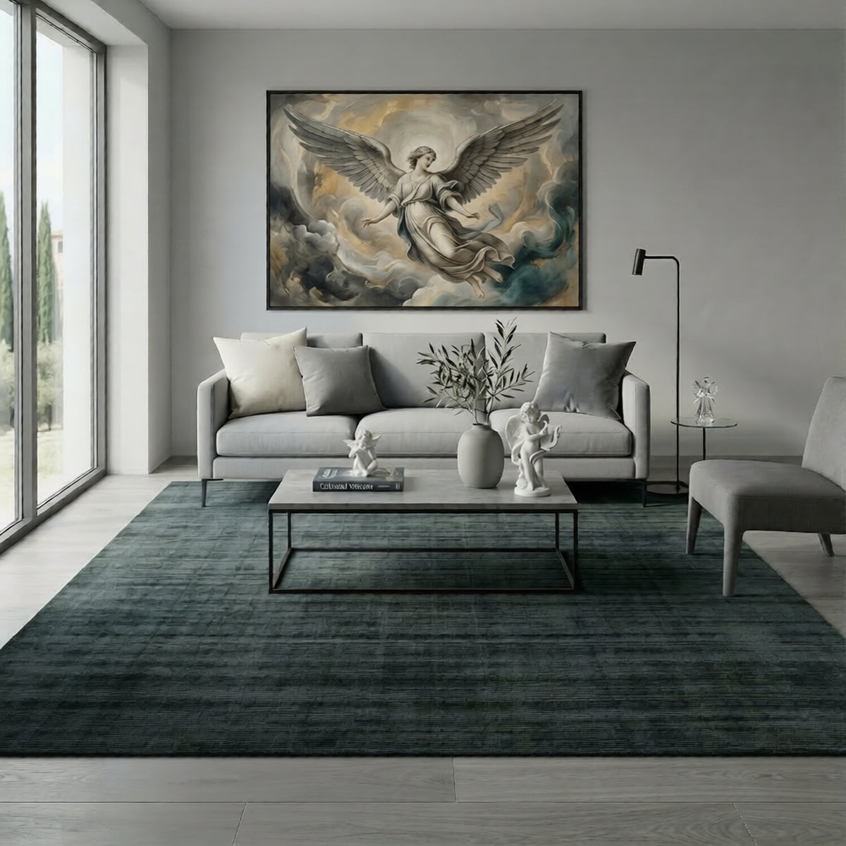 Amer Affinity AFN-12 Stone Gray area rug - lifestyle view