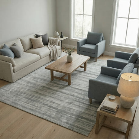 Amer Affinity AFN-1 Silver area rug - lifestyle view
