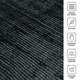 Amer Affinity AFN-12 Stone Gray area rug - infographic view