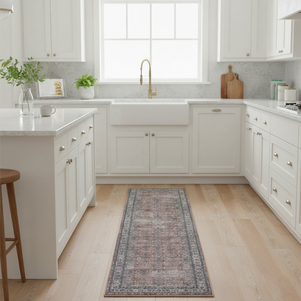Amer Alaska ALA-4 Terra / Gray area rug - lifestyle view