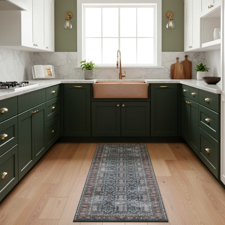 Amer Alaska ALA-5 Blue / Green area rug - lifestyle view