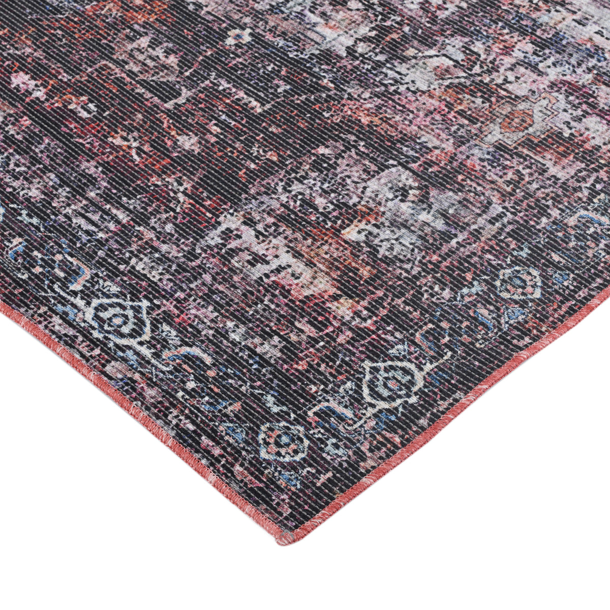 Amer Alaska ALA-1 Beige / Red area rug - corner view
