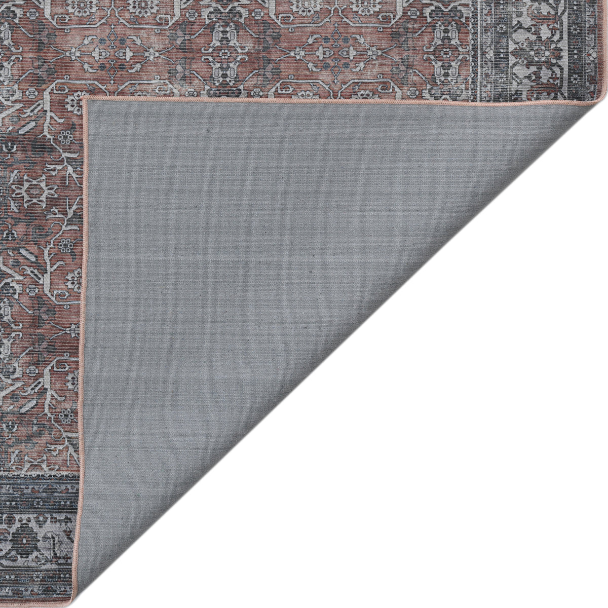 Amer Alaska ALA-4 Terra / Gray area rug - back view