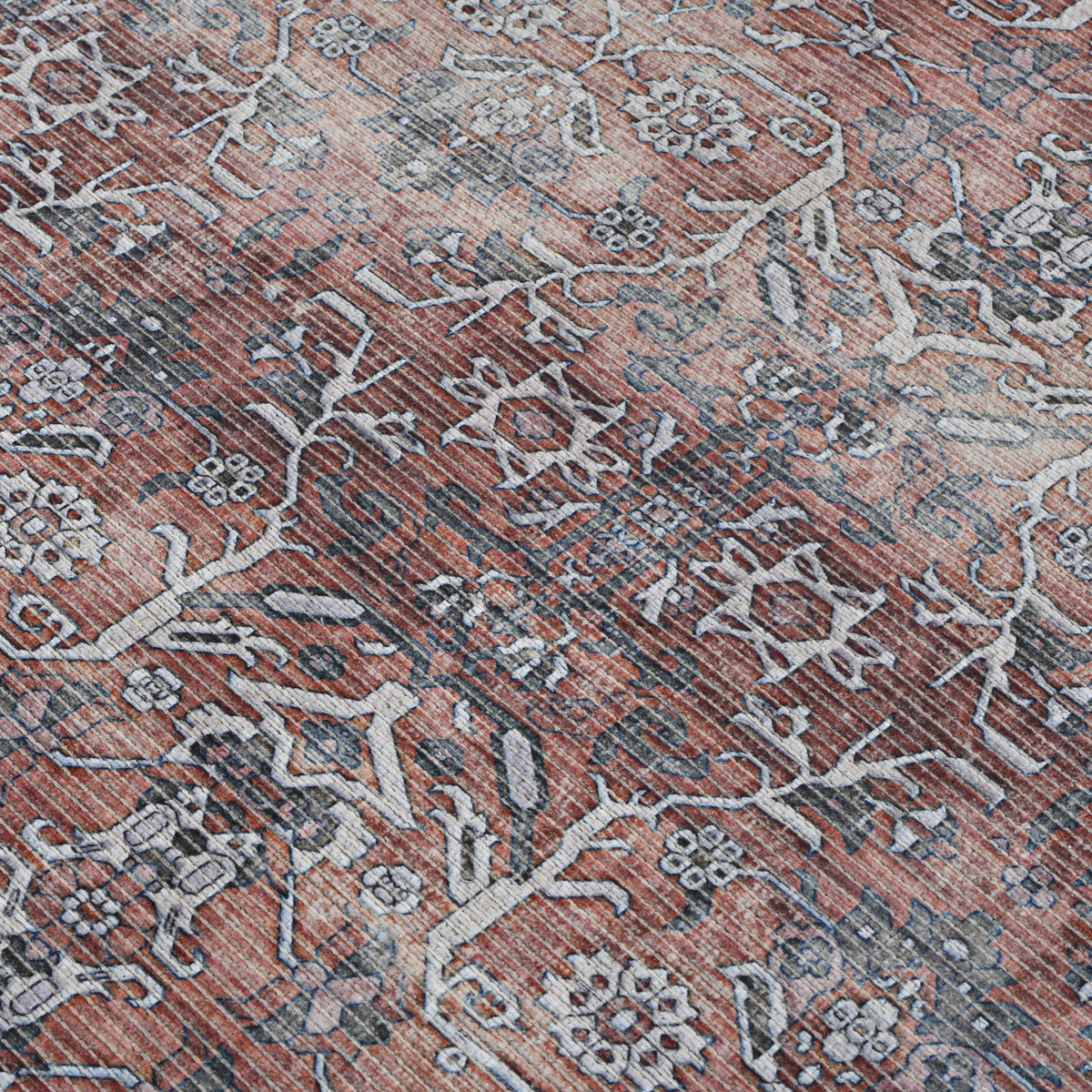 Amer Alaska ALA-4 Terra / Gray area rug - close-up view