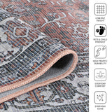 Amer Alaska ALA-4 Terra / Gray area rug - infographic view