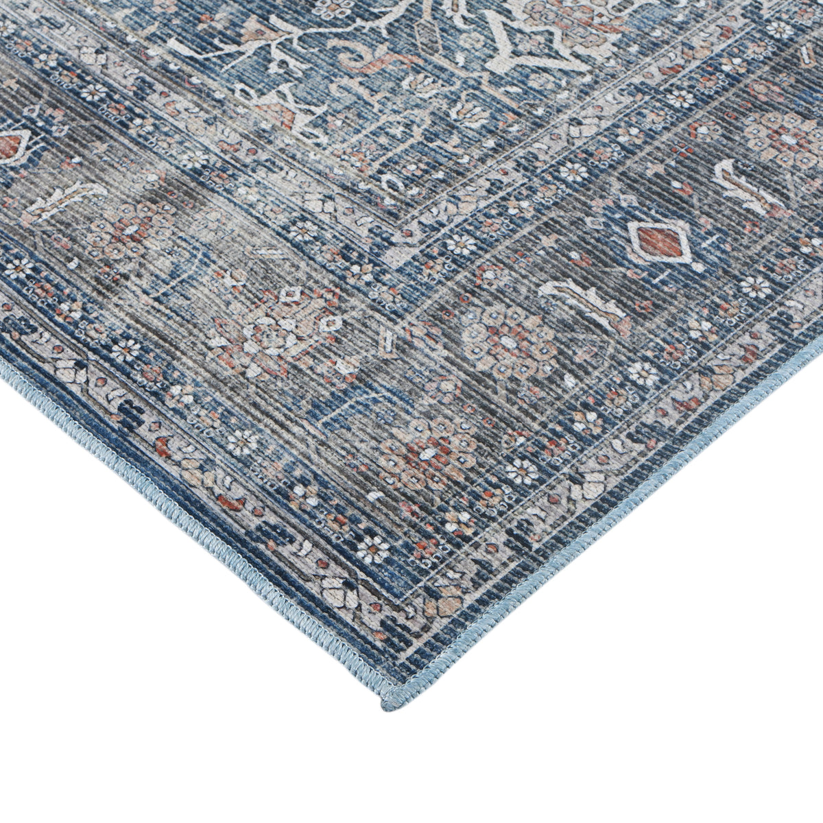 Amer Alaska ALA-5 Blue / Green area rug - corner view
