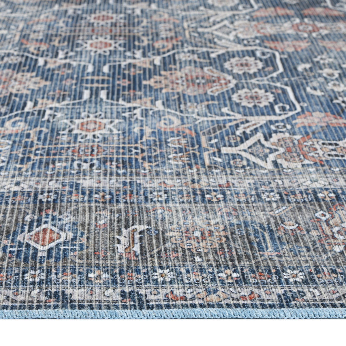 Amer Alaska ALA-5 Blue / Green area rug - profile view