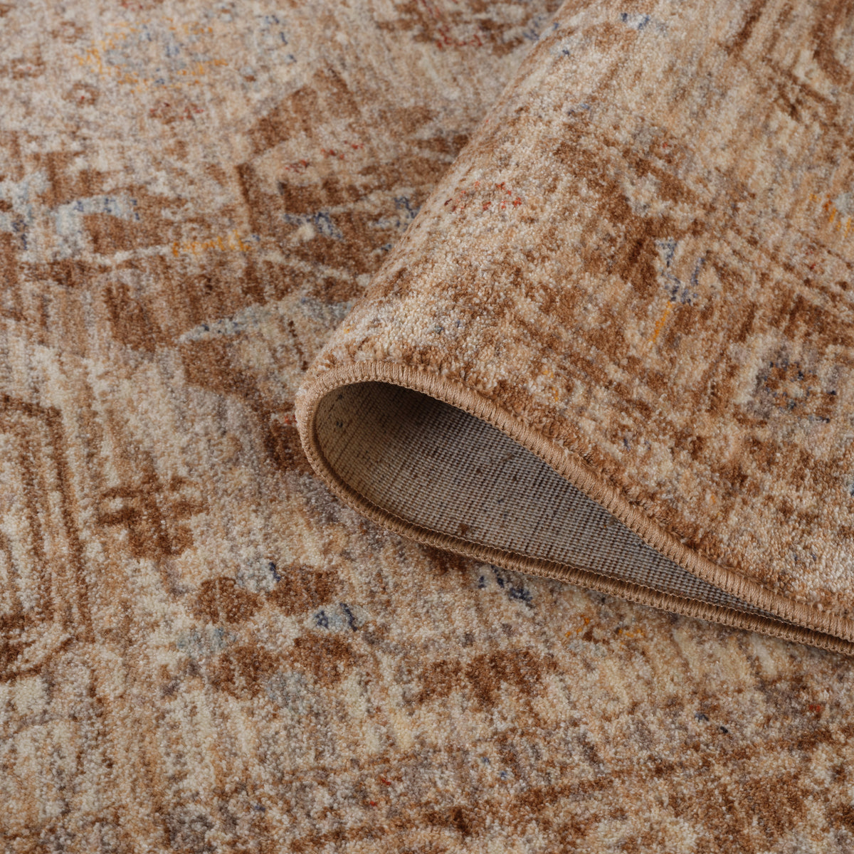 Amer Albany ALB-4 Sand area rug - rolled view
