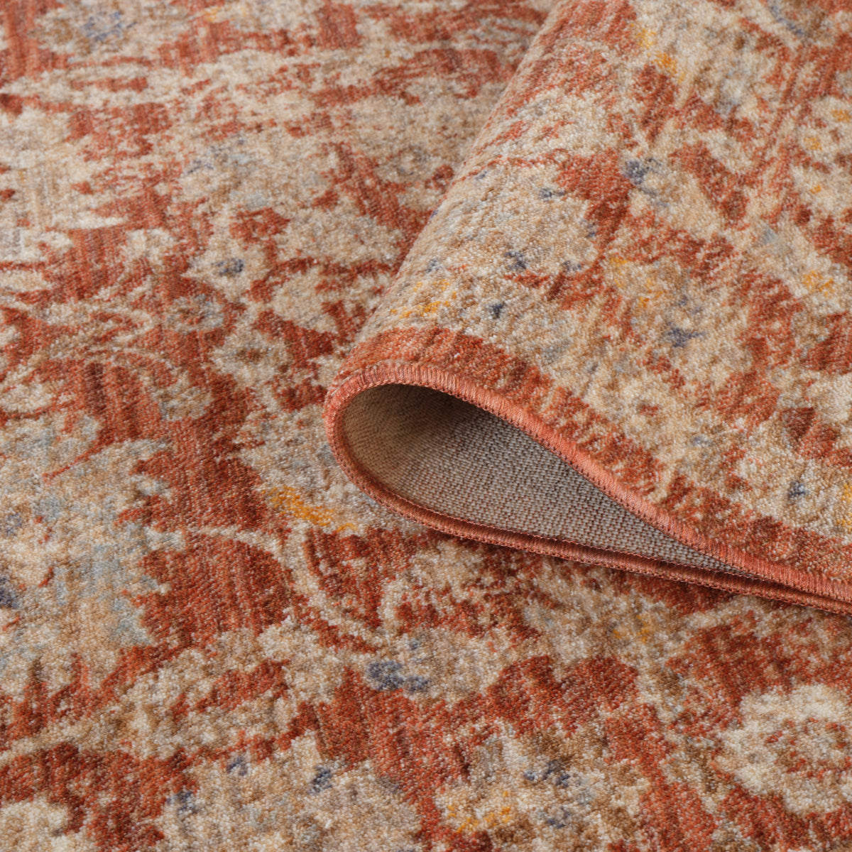 Amer Albany ALB-5 Pink area rug - rolled view
