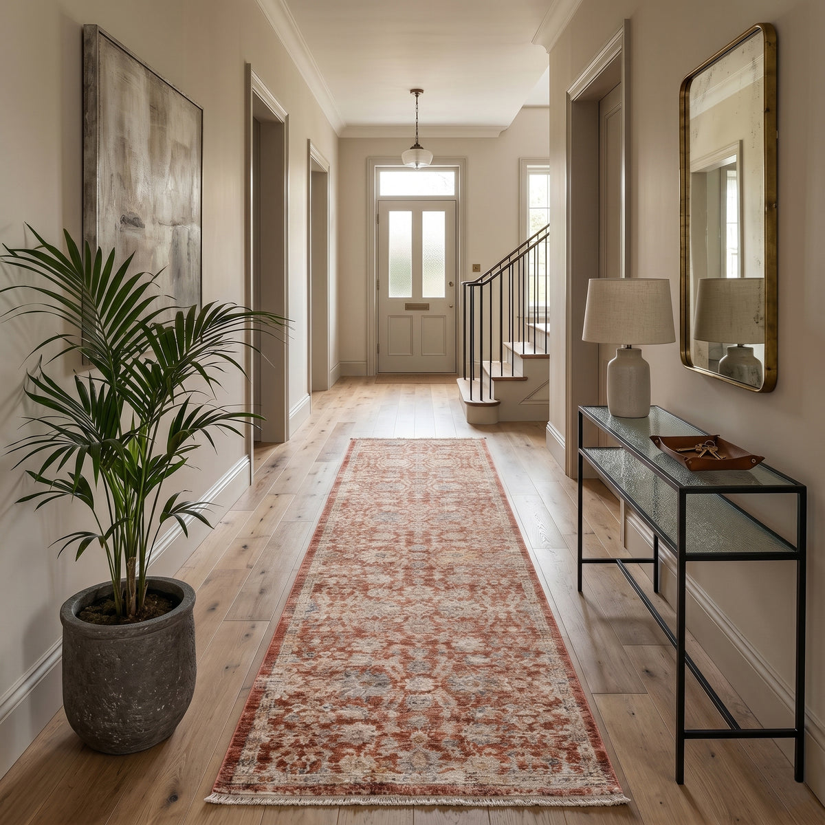 Amer Albany ALB-5 Pink area rug - lifestyle view