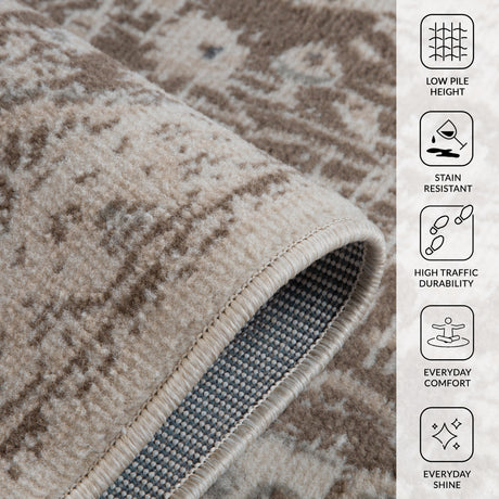 Amer Alpine ALP-12 Light Cream area rug - infographic view