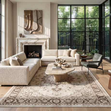 Amer Alpine ALP-12 Light Cream area rug - lifestyle view