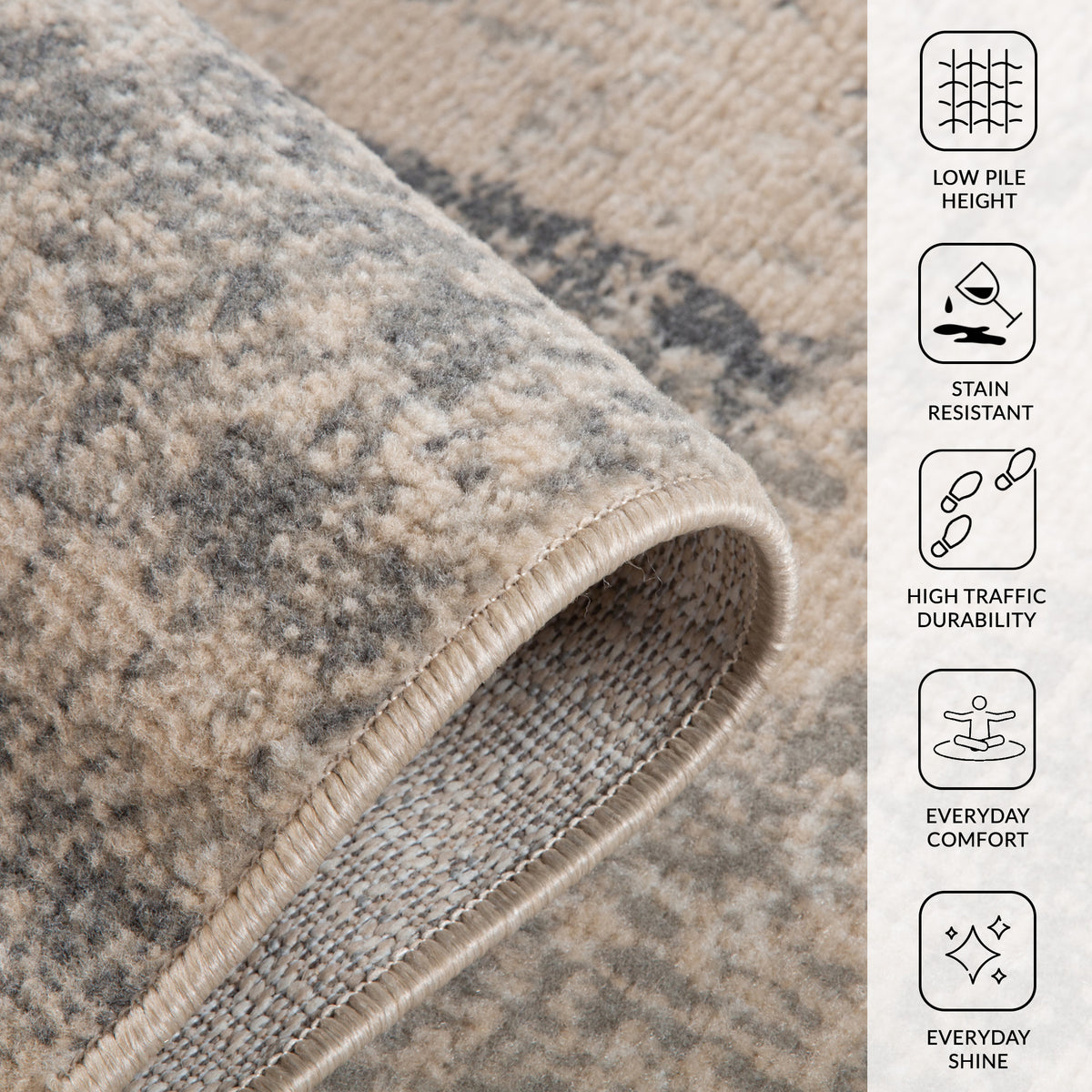 Amer Alpine ALP-3 Light Blue area rug - infographic view