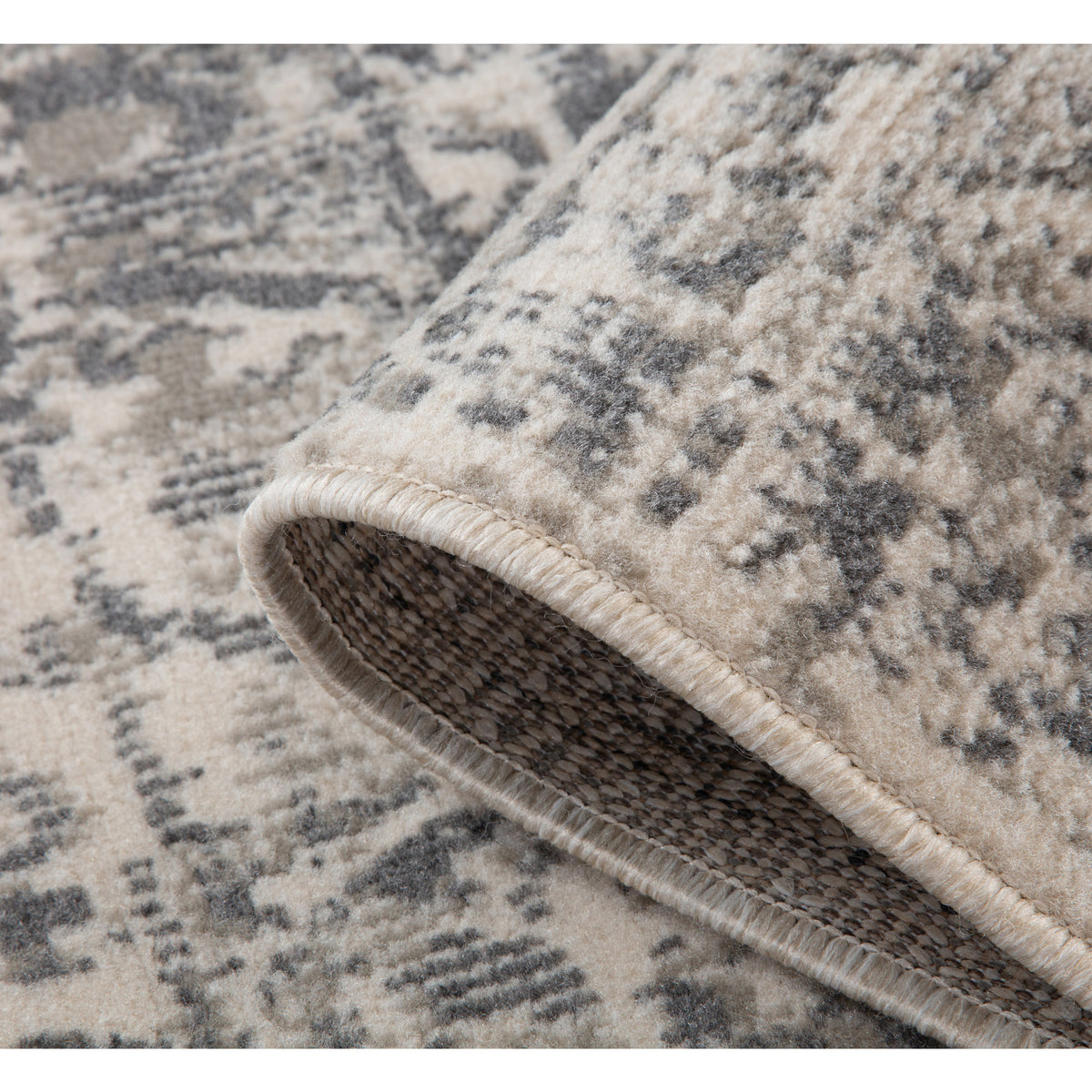 Amer Alpine ALP-4 Medium Gray area rug - rolled view