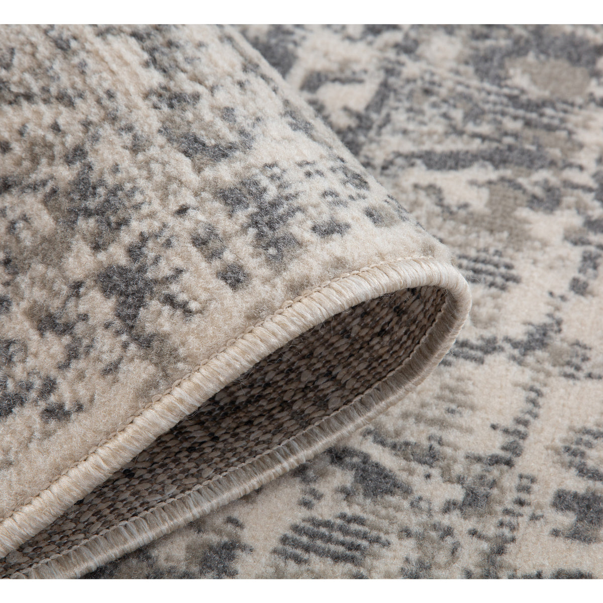 Amer Alpine ALP-4 Medium Gray area rug - rolled view