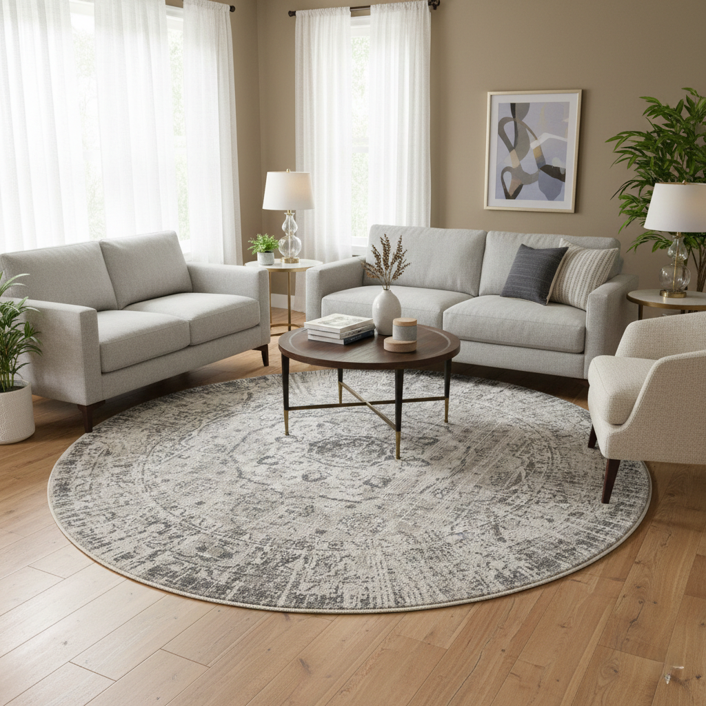 Amer Alpine ALP-4 Medium Gray area rug - lifestyle view