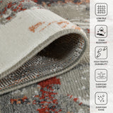 Amer Alpine ALP-5 Rust area rug - infographic view