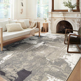 Amer Alpine Contemporary Power-Loom Ivory Area Rug
