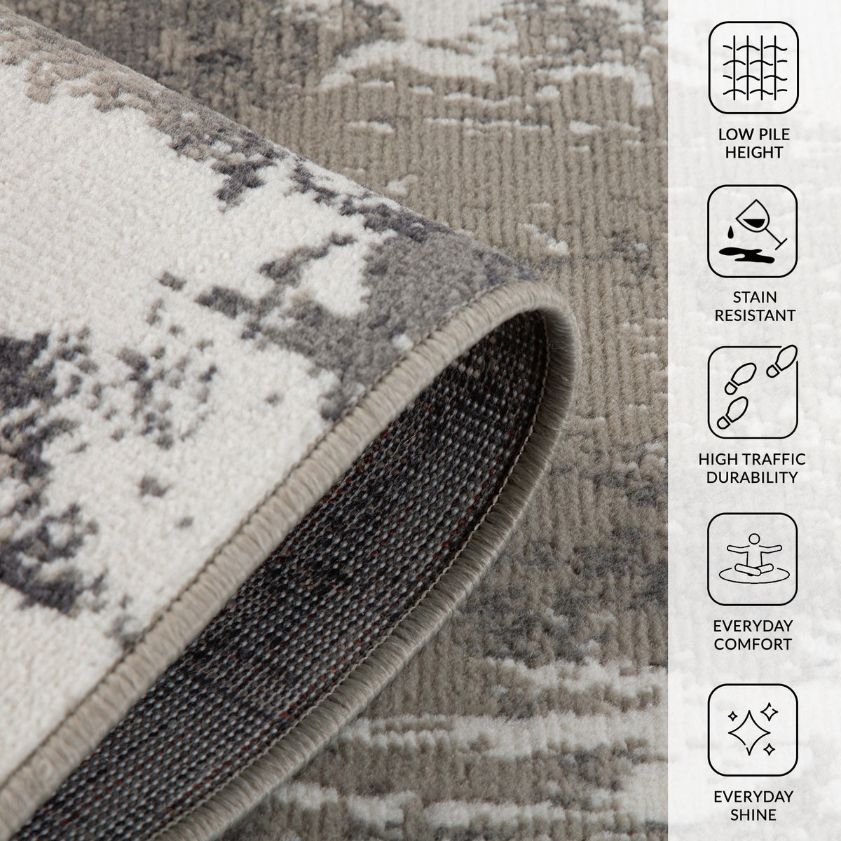 Amer Alpine ALP-6 Ivory area rug - infographic view
