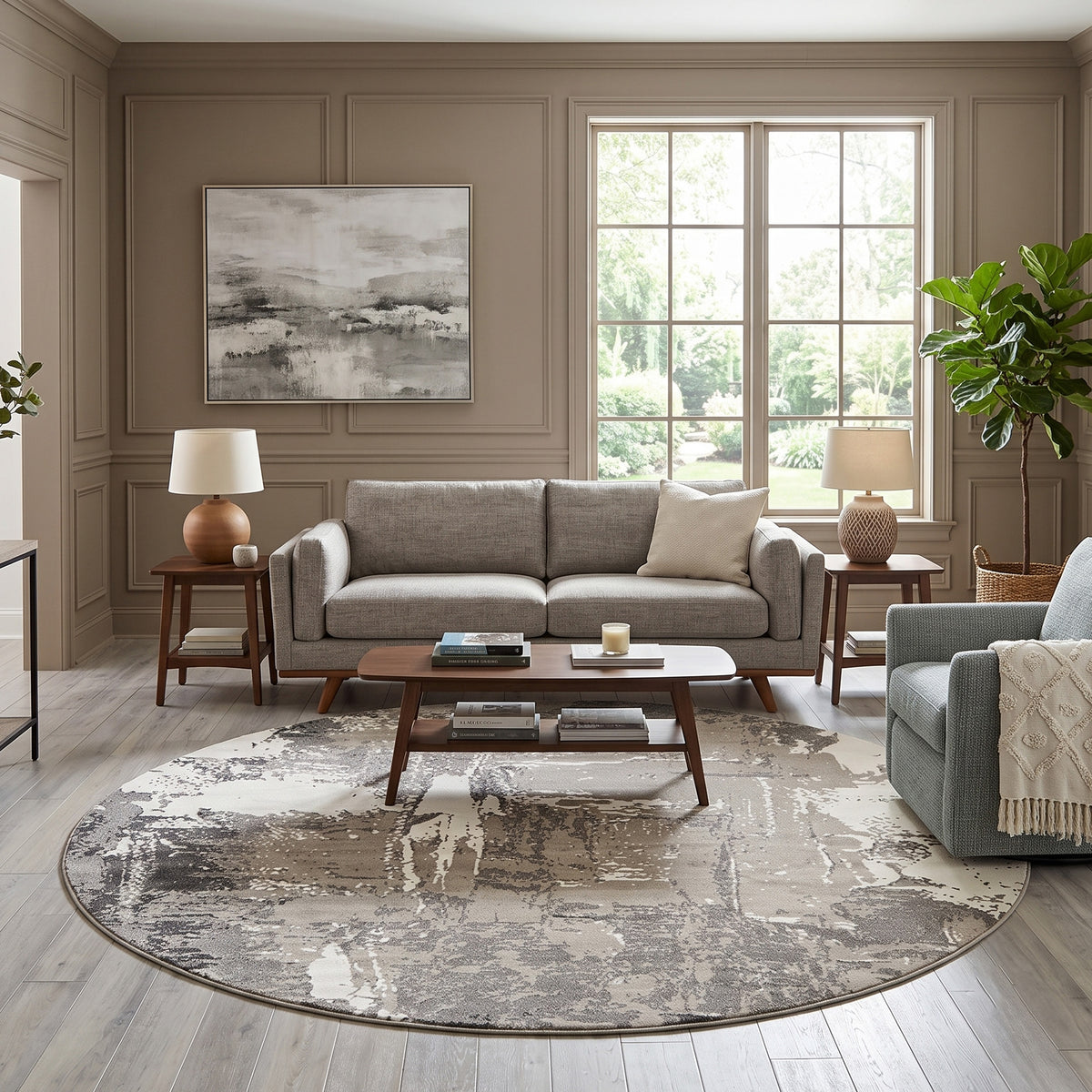 Amer Alpine ALP-6 Ivory area rug - lifestyle view