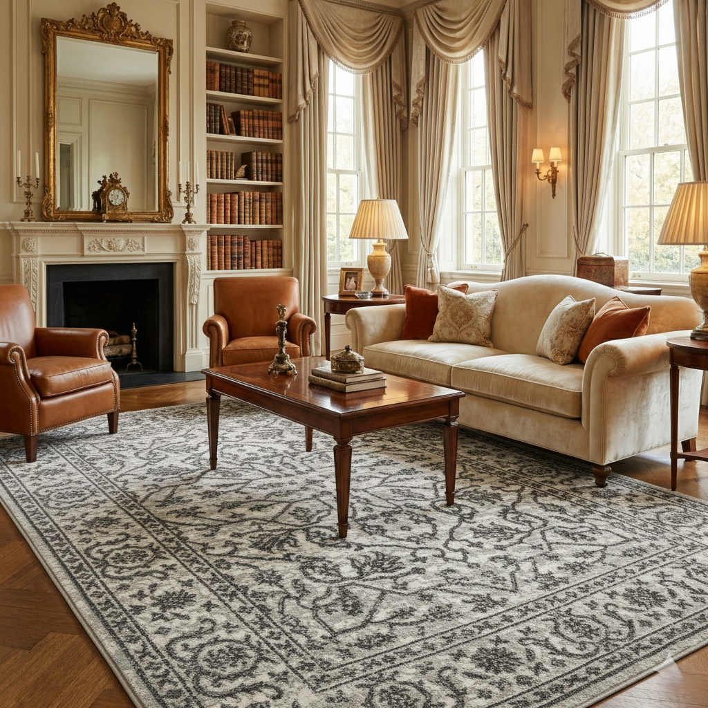 Amer Alpine ALP-7 Dark Gray area rug - lifestyle view