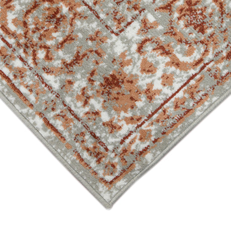 Amer Alpine ALP-9 Gray / Orange area rug - corner view