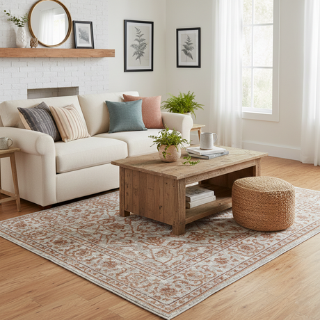 Amer Alpine ALP-9 Gray / Orange area rug - lifestyle view
