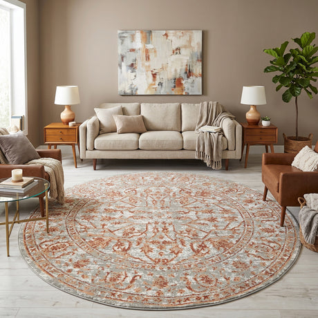 Amer Alpine ALP-9 Gray / Orange area rug - lifestyle view