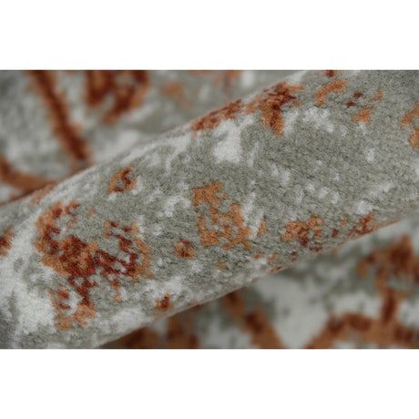 Amer Alpine ALP-9 Gray / Orange area rug - color swatch view