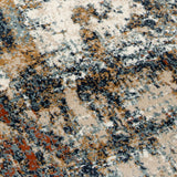 Amer Allure ALU-14 Ivory Rust area rug - close-up view