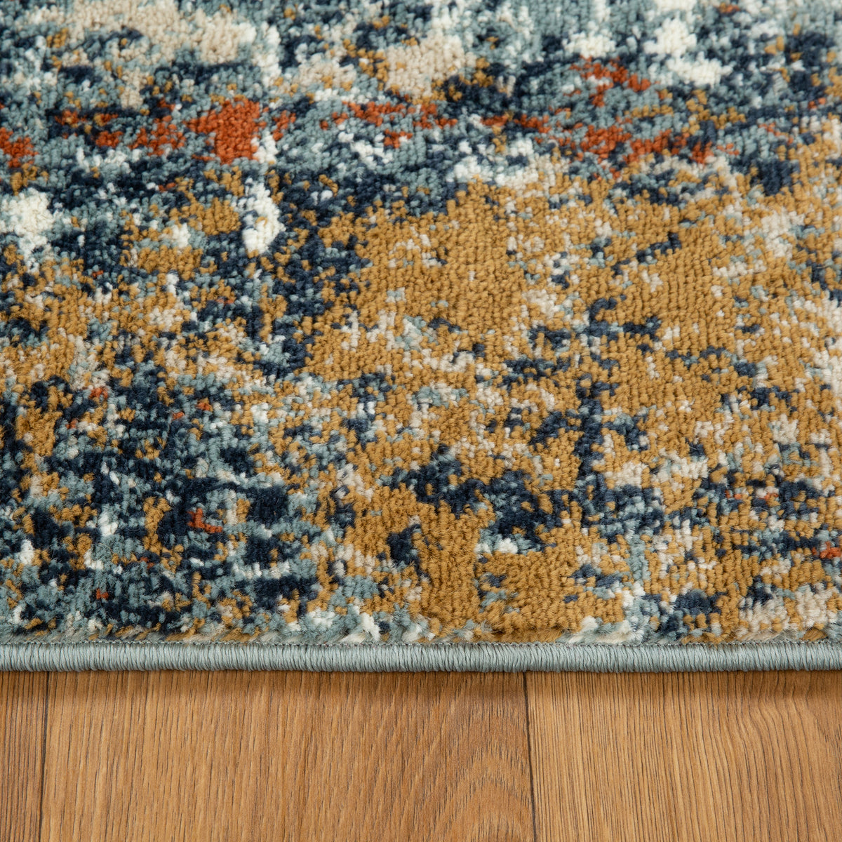 Amer Allure ALU-14 Ivory Rust area rug - profile view