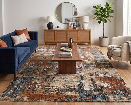 Amer Allure ALU-11 Beige / Rust area rug - lifestyle view