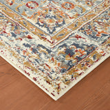 Amer Allure ALU-3 Ivory / Navy Blue area rug - corner view